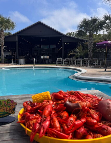 A view from the Cajun Corner Sports Bar & Grill