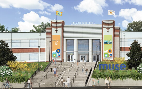 Rendering by BarberMcMurry Architects of the future Muse Knoxville Children's Science Museum.