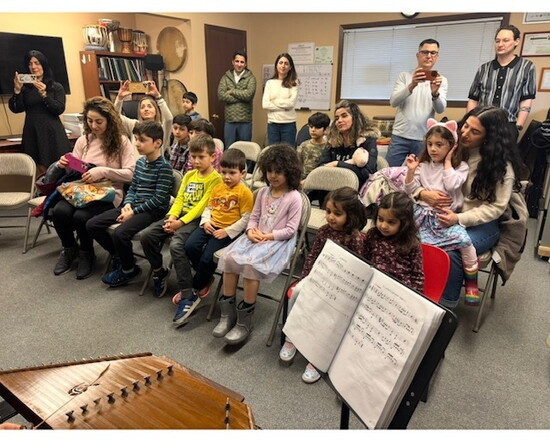 One of Salehi's classes filled with eager students and parents 