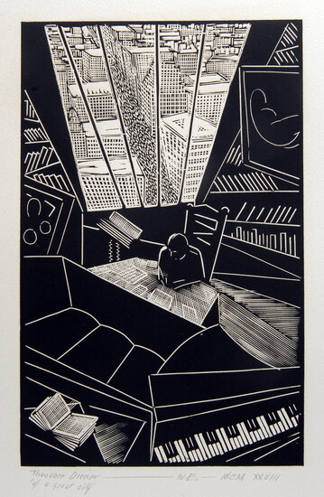 Of a Great City By Wharton Esherick on view at the Taft Museum of Art. 