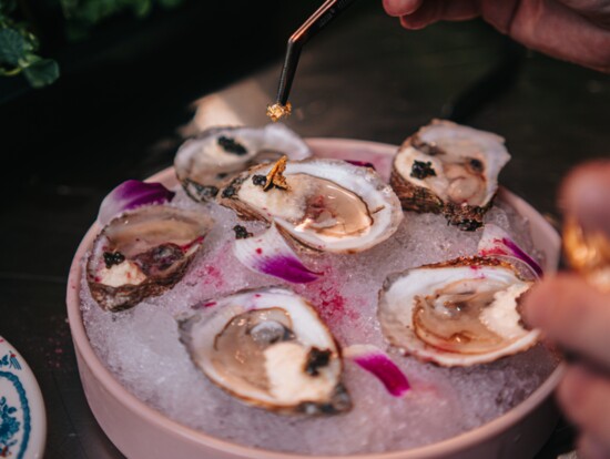 Oysters and Bubbles, photo by Raydon Creative