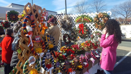 Display at Charlottesville Holiday Market. Photo Credit: Charlottesville Parks and Recreation.