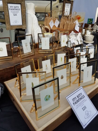 Display at Charlottesville Holiday Market. Photo Credit: Charlottesville Parks and Recreation.