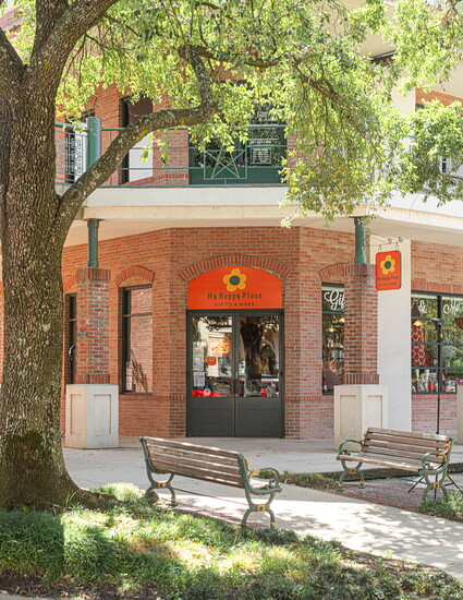 The welcoming storefront invites visitors inside to discover a place where shopping meets connection.