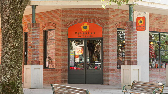 The welcoming storefront invites visitors inside to discover a place where shopping meets connection.