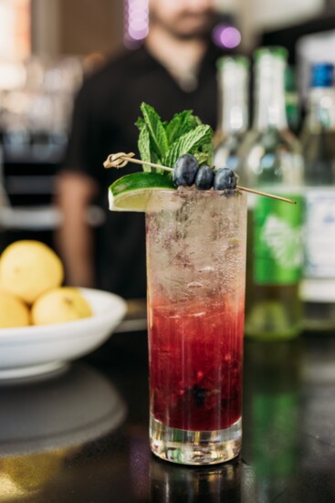 Pomegranate Blueberry Mojito, Armour House