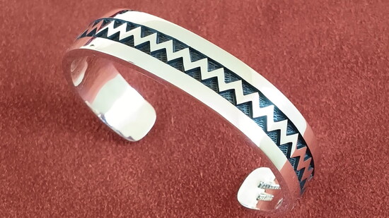 Customers love Ramon Dalangyawma's work due to how he uses heavier gauge sterling silver.