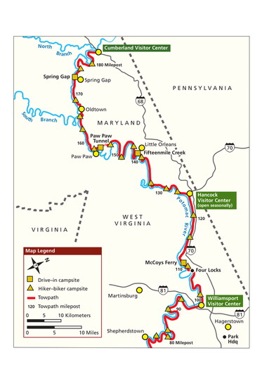 C&O National Historic Park. Image courtesy of National Park Services.