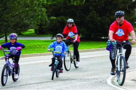 Biking can be a great family exercise.