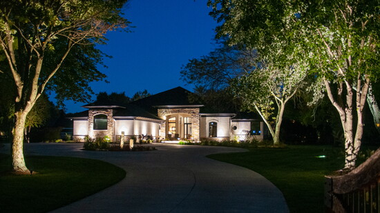 After, Photo by Lux Landscape Lighting