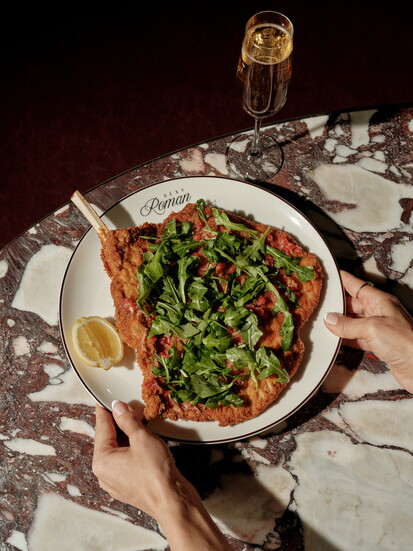 Bone-In Veal Milanese at Sexy Roman