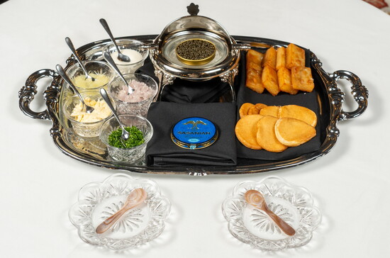 Café Monarch's Caviar Service