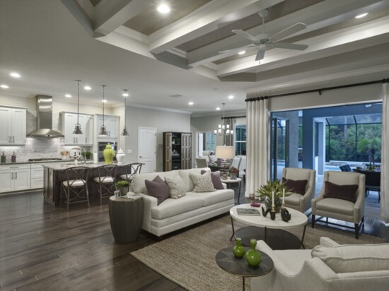 Grand Palm homes offer open luxury floor plans.