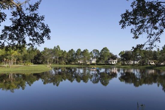A view of the central lake at Neal Communities' Grand Palm.