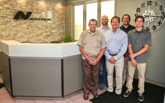 Three generations, one legacy: Richard (grandfather), Tom (son), and Chris, David, and Ryan (Tom’s sons), continuing a proud family tradition.