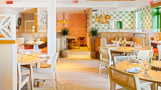 "My goal was to build a colorful and cheerful neighborhood spot."