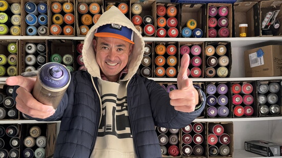 Local artist David Uy of David Jonathan Creative.