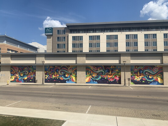 Uy's abstract work brightens spaces at Liberty Center.