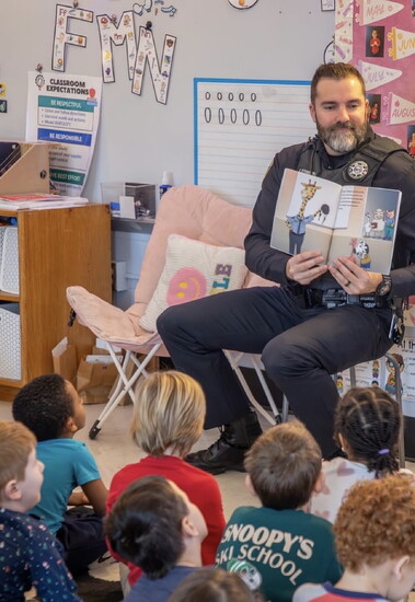 Officer Ryan Schneider and author says Officer Treetops journey is just begining; more books are on the way. By City of Maryland Heights 