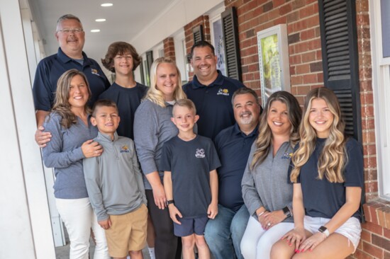 The Goldies Family: Scott, Alicia and Teddy Maney, Carter, Lindsey, Camden and Jason Head, Alex and Maria Gabbard, Bella Tharp (not pictured: Evan Tharp) 