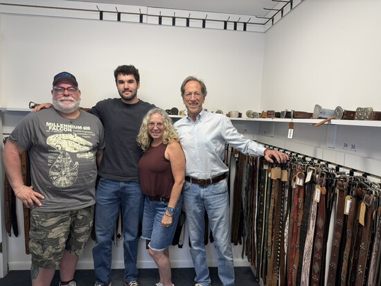 The team at Old Stud Handmade: Josh, Jason, Karen, and Gene. 