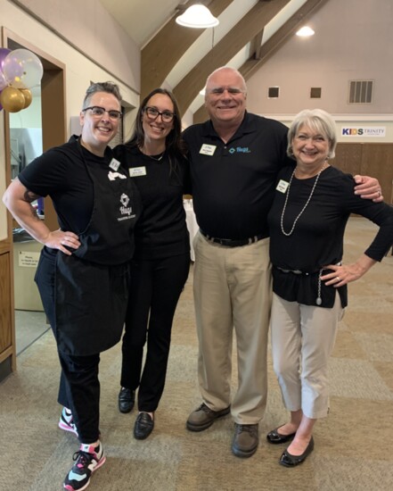 Lead Teacher Betsy Leal, Director Of Development Lauren Smith, Board Member Chris Thompson, and Founder and President Ruth Thompson