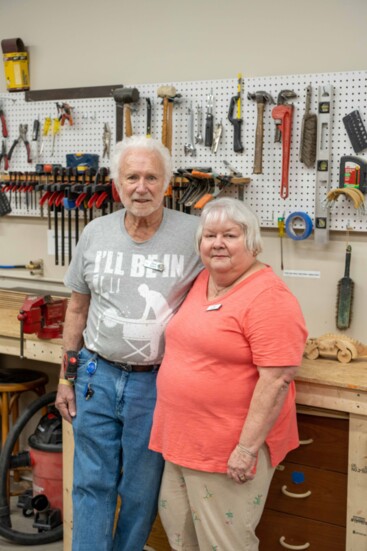 Dave and Marie Sutherlin started the toy-making ministry that's now at VOTI. 