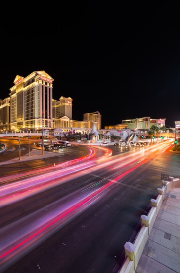 The neon lights of Las Vegas