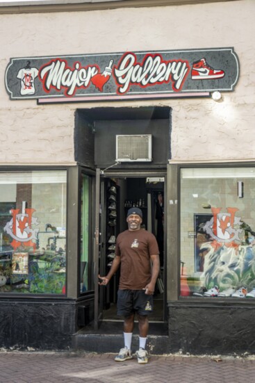 Jerome Stukes at his studio 