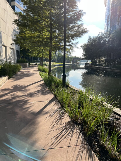Morning walks on The Waterway. Photo Credit: Heather Davis.