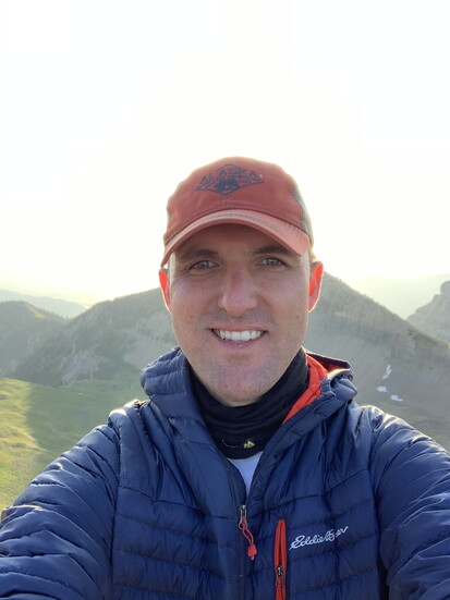 Dr. Matthew Graff hiking King's Peak