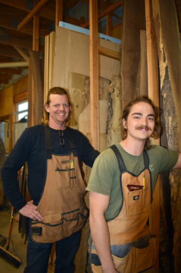 Eric Luster, proprietor, Luster Custom Furnishings and Renovations, and his mentee