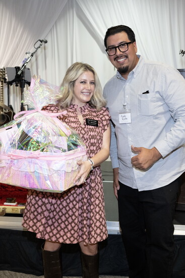 Dr. Heather, and raffle winner
