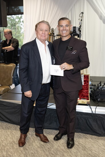 Shaun, with raffle winner