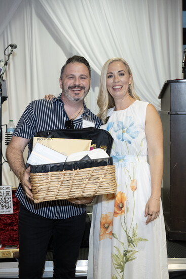 Simone, and raffle winner