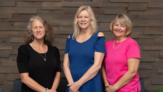 Linda Phillips, Vickie Nordquist, and Cindy Fermanich (Not Pictured: Sarah Meyer)