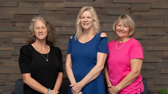 Linda Phillips, Vickie Nordquist, and Cindy Fermanich