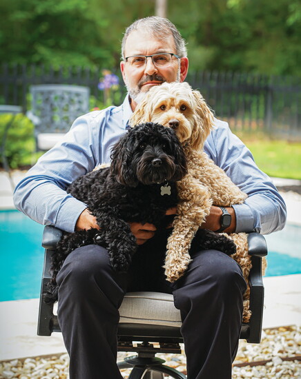 Charles with Oliver and Hazel