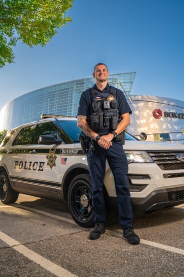 At 6’10” tall, officer Metcalf is the tallest officer currently on the department. He is involved in many charity events including Special Olympics. 