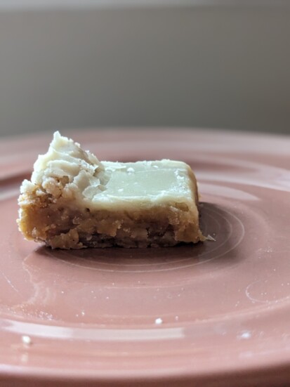 A gooey Salted Maple Browned Butter Blondie that you can enjoy all year long.
