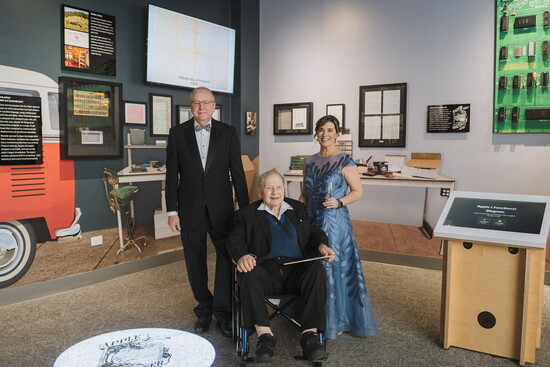 Founders Lonnie & Karin Mimms with Ron Wayne, one of Apple’s three co-founders 