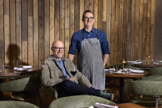 Josh Kaplan and Chef Todd Stein of the newly reconcepted Deere Park in Highwood (credit: Neil Burger)