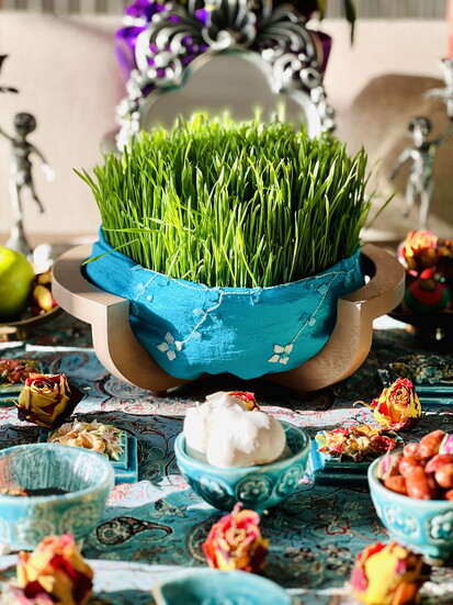 Table settings for Nowruz