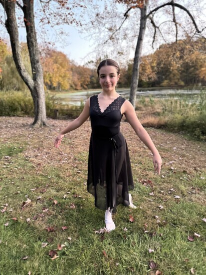 Francesca Prudente will dance the lead role of Clara for Ridgefield Conservatory of Dance's production of The Nutcracker. Photo by Grace Prudente