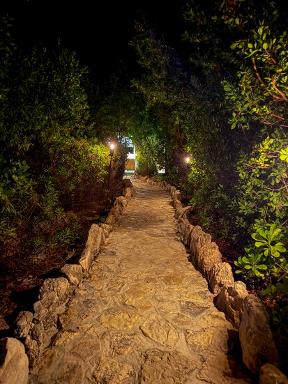 Manicured walking trails adorn the resort.
