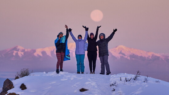 Running Up For Air (RUFA) volunteers at the top of Malan's Peak