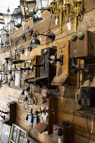 Dead People’s Stuff has a wide selection of antique phones and other one-of-a-kind décor.