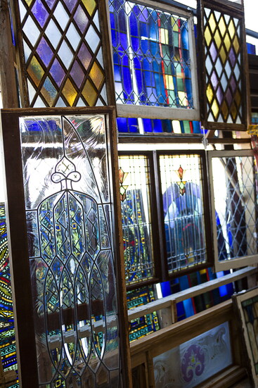 Stained glass windows can be used to enhance décor in many ways.