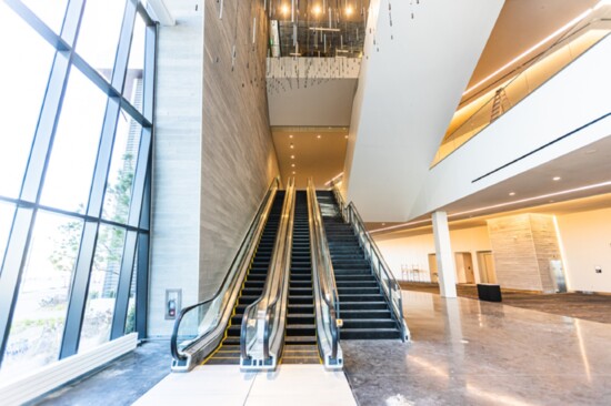 The Oklahoma City Convention Center interior design and art reflect Oklahoma City’s culture and history.