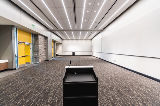 About 45,000 square feet of meeting spaces are on all levels of the building.